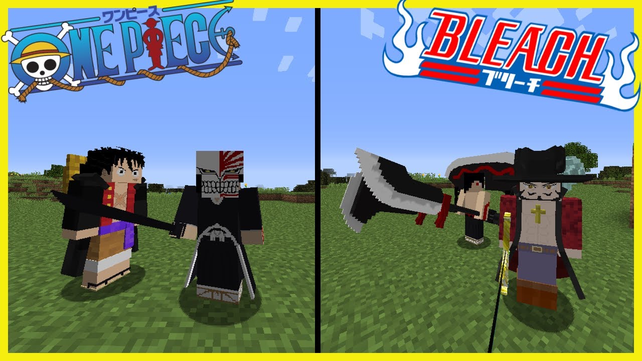 BANKAI VS HAKI & DEVIL FRUITS WHO WINS?! Minecraft Bleach vs One Piece Mod Battle YouTube