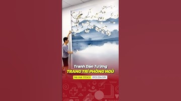 Tranh dán tường khổ lớn, mực in UV nhập khẩu siêu nét #shortvideo #shorts