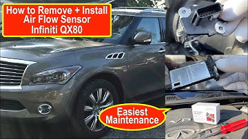 How to Install Mass Air Flow Sensor Infiniti QX80 How to Replace Air Flow Sensor
