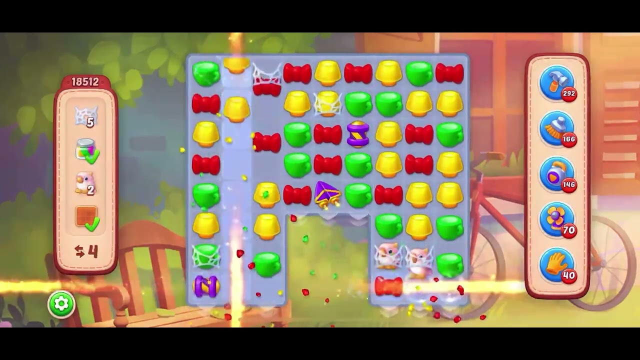 Homescapes level 18512 no booster 