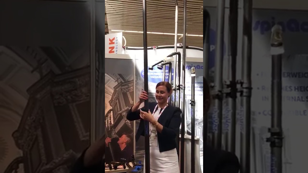 Internal High-Level Telescopic Vacuum Pole - Amsterdam Cleaning Show