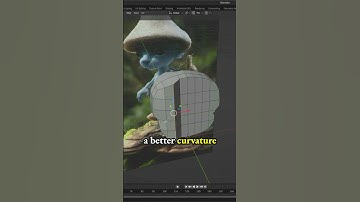 Create curvature by pulling out edges (no symmetry) for Smurf Cat meme -low poly 3d model in Blender