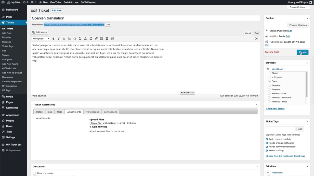 Attach files to your support ticket to help customers faster - YouTube
