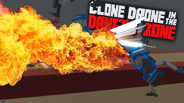 UNLOCK FLAME BREATH & INFERNO CHALLENGE | Clone Drone in the Danger Zone Gameplay (New Fire Update)