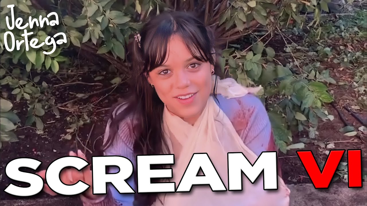 Jenna Ortega behind the scenes of Scream 6 