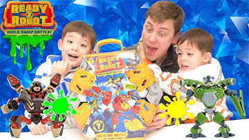 Ready2Robot Big Slime Battle Arena Playset Full Unboxing/Review 4K