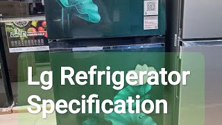 Lg S262SELX Refrigerator specification