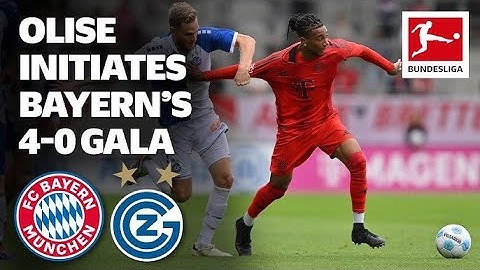 Stunning Olise goal 4-0 win. FC Bayern - GC Zürich