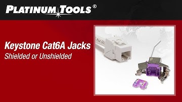 How To: Terminate Keystone Cat6A Jacks, Tool-less