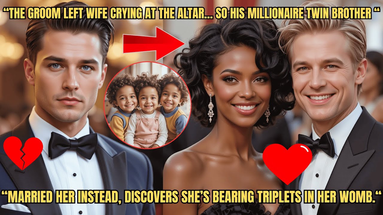 THE GROOM LEFT WIFE CRYING AT THE ALTAR-HIS MILLIONAIRE TWIN BROTHER MARRIED HER INSTEAD DISCOVERS..