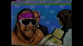 Macho Man Randy Savage and Adrian Adonis Promo on Bruno Sammartino and Tito Santana (05-31-1986)