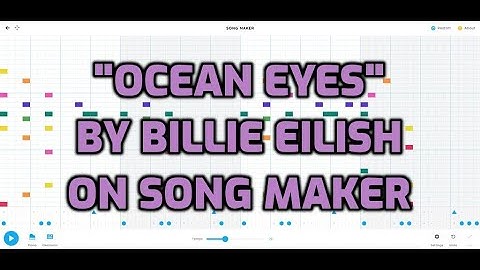 "Ocean Eyes" Billie Eilish beat on Song Maker by Chrome Music Lab