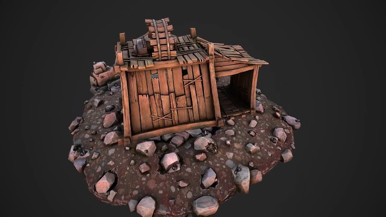 Medieval Tin Ore Mine 3D Model