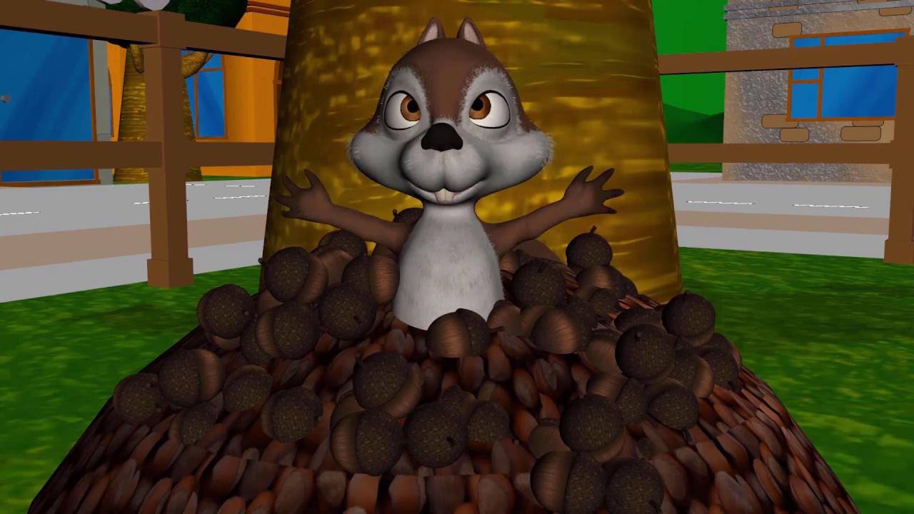 Cartoon Squirrel Singing "I Love Nuts" Song YouTube