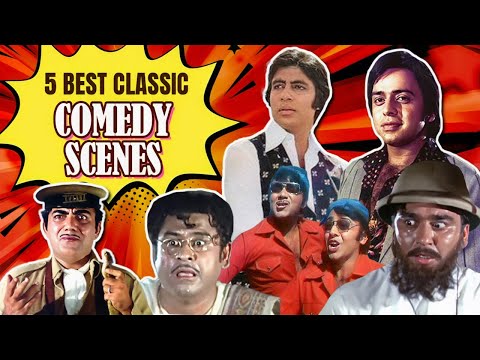 Top 5 Classic Comedy Scenes | Padosan | Bombay To Goa | Mehmood | Kishore Kumar | Hindi Comedy