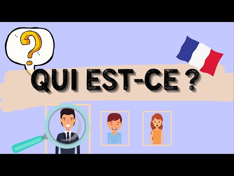 Qui Est-ce ? | Guessing Game In French | Learn To French