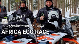 Winter Motorcycle Camping - Interview With Our Africa Eco Race Legend Stewe At Slaskträffen