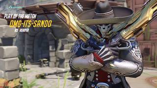Sextuple kill with Reaper Ultimate - Overwatch