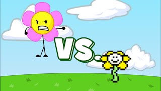Flower (BFDI) vs Flowey (Undertale)