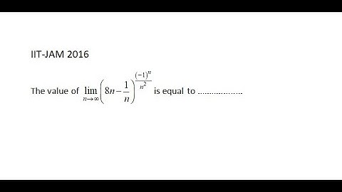 IIT-JAM 2016 Question No- 51 solution