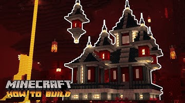 Minecraft: How to Build Fantasy Crimson Nether Base
