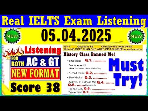 IELTS LISTENING PRACTICE