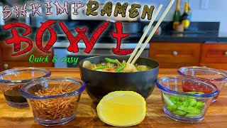 SHRIMP RAMEN BOWL + MUKBANG (QUICK AND EASY) #cookingwithreybae #reybaetv #shrimp #ramen #bowl