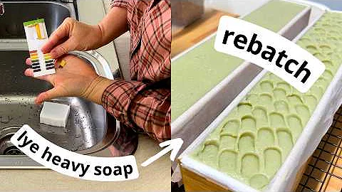 How to fix (rebatch) a lye heavy soap 😳