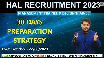 HAL MT/DT EXAM PREPARATION STRATEGY | HOW TO CRACK EXAM IN 30 DAYS (2023)