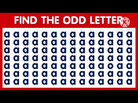Find the Odd One Out -Numbers and Letters Edition | Easy, Medium, Hard ...