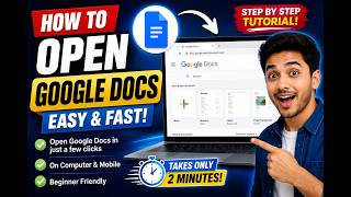 How to Open Google Docs | Step-by-Step Tutorial for Beginners