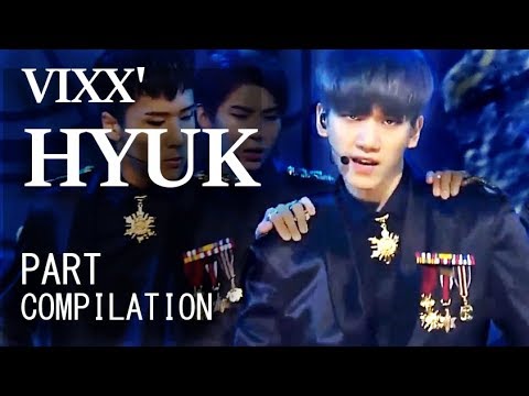 Vixx Hyuk Parts Compilation Live Stages Youtube