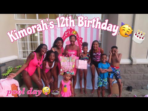 KIMORAH’S 12th BIRTHDAY VLOG!🎉||POOL PARTY!💕🥳