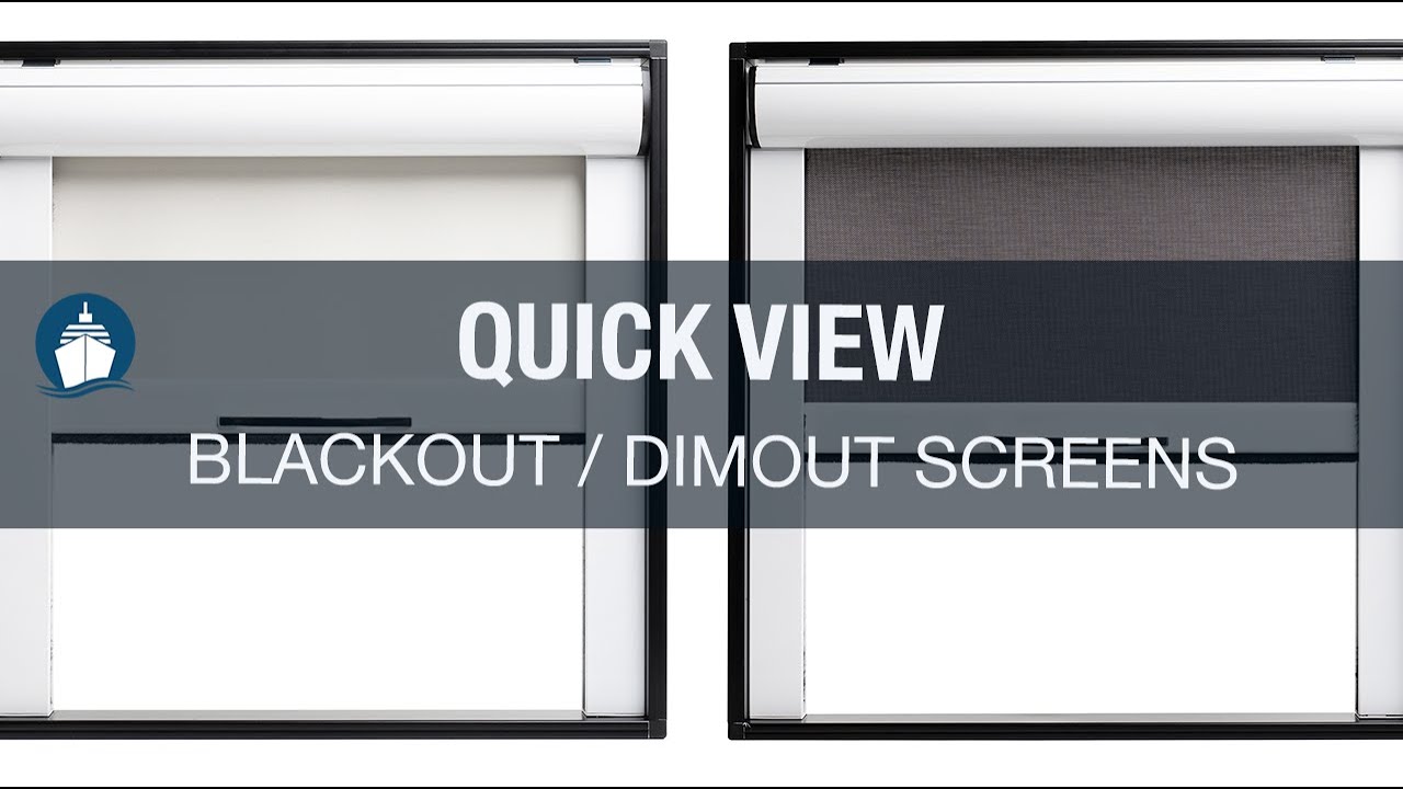 Solarglide Quick View Marine Dimout & Blackout Blind Shading Solutions from Solarglide