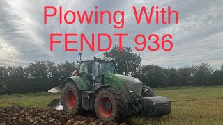 Plowing a 12 Hectare Field With FENDT 936 and KUHN VariMaster | Cab View Fendt