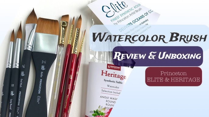 Princeton watercolour brushes review - heritage brush, velvetouch