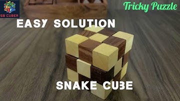 3 in 1 - 3D Wooden Puzzle / Puzzle 2 - Snake puzzle