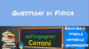 Cosa si intende per equilibrio stabile?