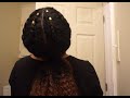 Cornrows with ponytail tutorial