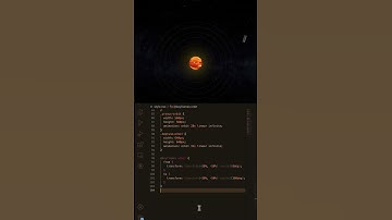 Realistic Solar System Animation | No JavaScript by The Animation Coder #coding #youtubeshorts
