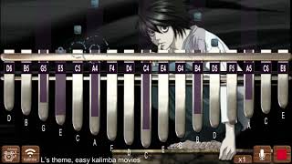 L’s Theme (Death Note) easy kalimba Resimi