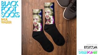 Socks with designs of Ezra Miller, Ian Somerhalder, Paul Walker, Robert Pattinson & Kristen Stewart
