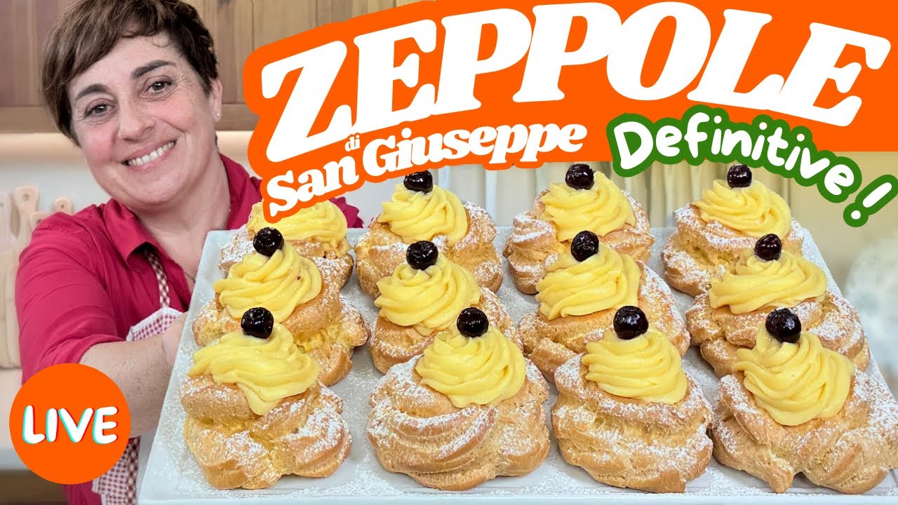 ZEPPOLE Di San Giuseppe DEFINITIVE ! - Ricetta in Diretta Fatto in Casa da Benedetta