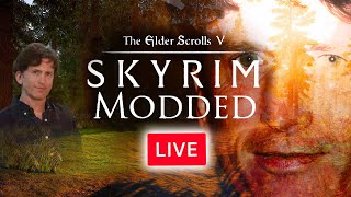 SKYRIM WITH 1000 MODS - Perfectly Balanced Hardcore Skyrim Challenge #live