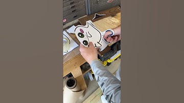 Prepping the ghost for the scroll saw #woodworking #howto #diy #shorts