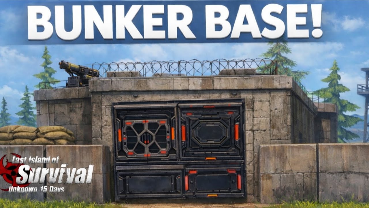 🇺🇸NEW BASE BUNKER MODEL STEP-BY-STEP TUTORIAL LAST ISLAND OF SURVIVAL