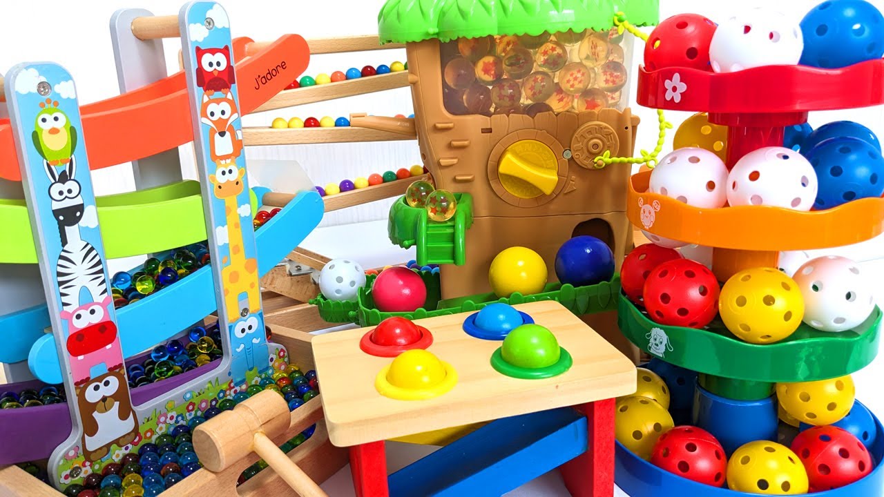 Marble Run Summer Festival ☆ Cooling Ball Rolling ASMR