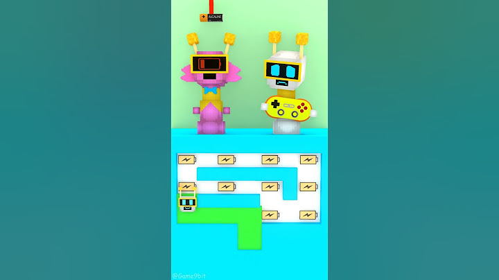 Fun Bot helps Pink Bot get the battery! 👍