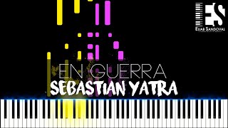 En Guerra - Sebastian Yatra, Feat. Camilo Echeverry (Piano Tutorial) | Eliab Sandoval