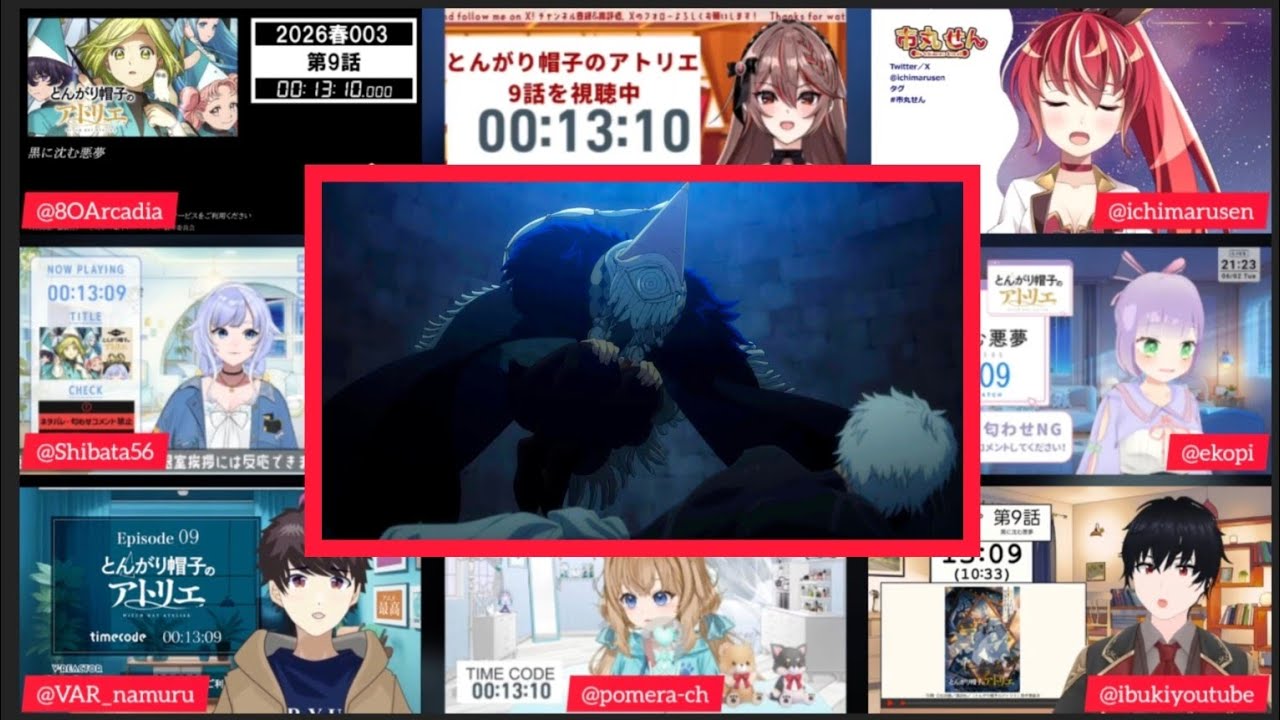 とんがり帽子のアトリエ 9話 Vtuber 反応集 Witch Hat Atelier Episode 9 Vtuber Reaction Mashup